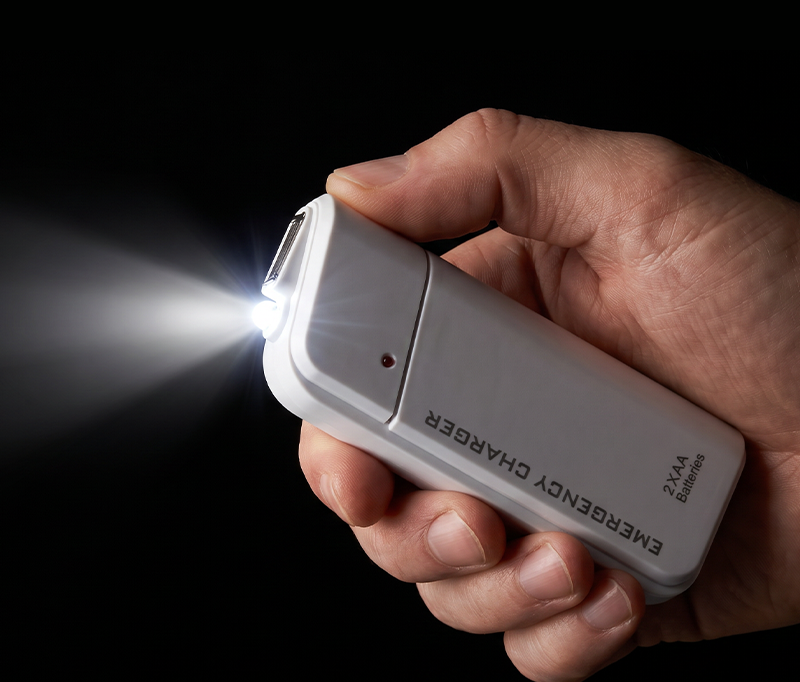 Innebygd LED-lommelykt