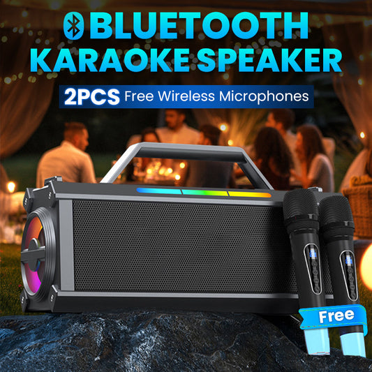 200 W Bluetooth-karaokehøyttaler med trådløs mikrofon