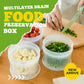 🧅 Oppbevaringsboks med drenering – 500ml, spiralforseglet, PP-materiale. Hold hakket løk, ingefær og hvitløk ferskt! ✨🥗