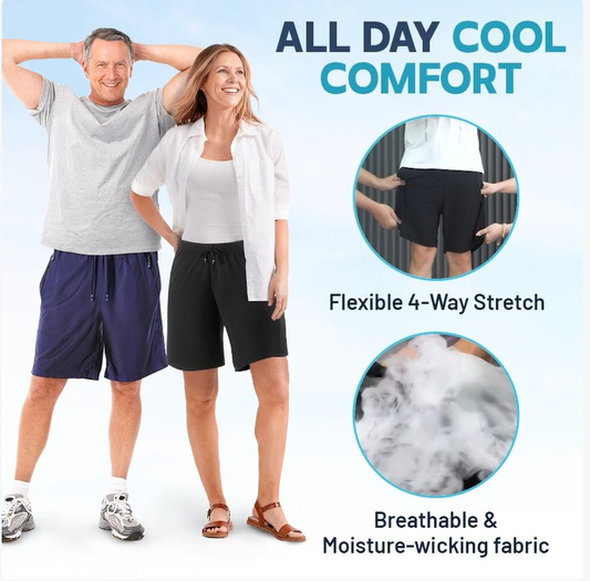 ⏰🎁Unisex Ice Silk hurtigtørkende stretch shorts