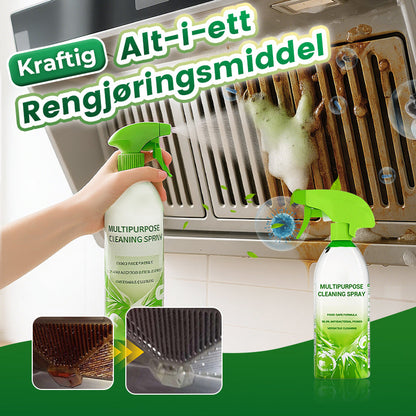 🧼 Alt-i-ett rengjøringsspray – dobbel dyse (spray/skum), miljøvennlig, pH-balanse. Trygg for familien! ✨🏠