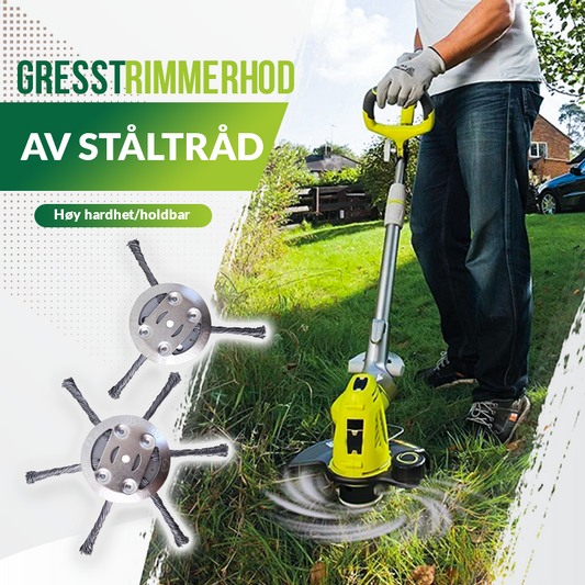 Gresstrimmerhode laget av ståltråd🌳🏡