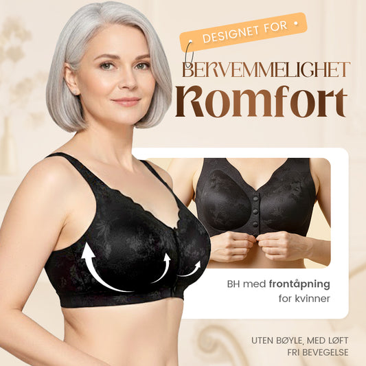 🏆Komfortabel sømløs BH med spenne foran og bøylefri🌿🌿