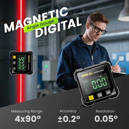 4-side magnetisk digital vinkelmåler med laser