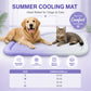 🐶🐱❄️Kjølegelmatte for kjæledyr – sommermatte som gir lindring mot varmen – pustende, giftfri og kjølig sovematte for hunder og katter