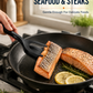🍳 50 % RABATT NÅ!🥩 2-i-1 spatelklemme – varmebestandig silikon og sklisikkert håndtak – uunnværlig kjøkkenutstyr 🔥