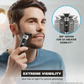 ⏳BEGRENSET TID: 50 % RABATT! 🏆Luxe 3-i-1 profesjonelt pleiesett for menn – trimmer med T-blad, foliebarbermaskin og nesetrimmer – med LED-display og USB-oppladbar