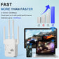 🎁 Siste dag med 50 % rabatt! 🔥 WiFi-forsterker 2026, 1200 Mbps dual-band (5 GHz/2,4 GHz), signalforsterker, dekker 930 m² og 50 enheter, repeater med Ethernet-port.