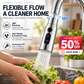 🚰 360° roterende kranforlenger – to spraymoduser, sprutfri, universal passform. Gjør kjøkkenvasken smartere! ✨💧