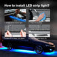 2025 bilchassis fleksible RGB vanntette LED-lysstrimler (4 stk.)