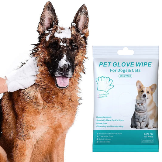 🎁Hot Sale🔥Praktiske og effektive engangs våtservietter for kjæledyr🐾 Hypoallergeniske, 6-pakning