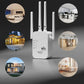 🎁 Siste dag med 50 % rabatt! 🔥 WiFi-forsterker 2026, 1200 Mbps dual-band (5 GHz/2,4 GHz), signalforsterker, dekker 930 m² og 50 enheter, repeater med Ethernet-port.
