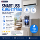 📱 Smart AC-fjernkontroll med stemme og app – 7 farger RGB-lys, energibesparende, USB-plugg. Sett timeplan – våkn opp til nedkjølt rom! 🎨💡