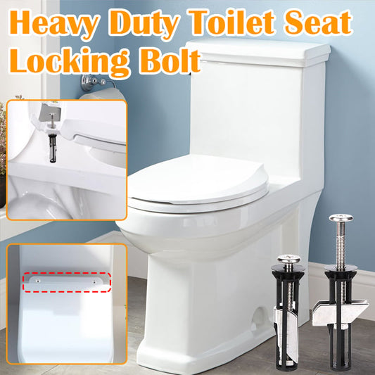 🚽 Festesett for toalettsete – rustfritt stål, låsemuttere, universell passform. Stopper glidning – enkel montering! ✨🔧