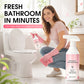 🧼 Multifunksjonell baderomsspray – fjerner kalk og flekker, stripefri glans, mild formel. Frisk botanisk duft! ✨