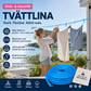 🧺 Vindtett klessnor for reise – 5/8/10 m, S-kroker i stål, kompakt. Perfekt for camping og hotell! ✨🧳