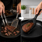 🍳 50 % RABATT NÅ!🥩 2-i-1 spatelklemme – varmebestandig silikon og sklisikkert håndtak – uunnværlig kjøkkenutstyr 🔥
