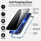 📱 Anti-spion mobildeksel – integrert personvernskjerm, herdet glass, metallramme. Beskytter mot innsyn – perfekt til offentlige steder! 🚇✨