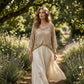 🥰Sommerutsalg💛Beige heklet topp med V-hals for damer, inspirert av bohem-stilen
