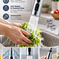 🚰 360° roterende kranforlenger – to spraymoduser, sprutfri, universal passform. Gjør kjøkkenvasken smartere! ✨💧