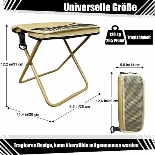 🔥Siste dag: 50% rabatt!🔥🪑Ultralett sammenleggbar krakk - Bærer opp til 120 kg
