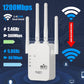🎁 Siste dag med 50 % rabatt! 🔥 WiFi-forsterker 2026, 1200 Mbps dual-band (5 GHz/2,4 GHz), signalforsterker, dekker 930 m² og 50 enheter, repeater med Ethernet-port.