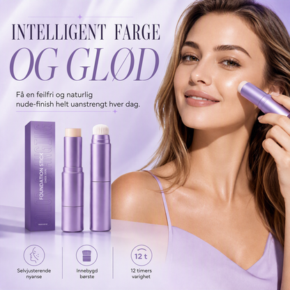 ✨ Foundation-stift med innebygd børste – jevn påføring, langvarig hold, reisevennlig design. Perfekt på farten! 💄💪