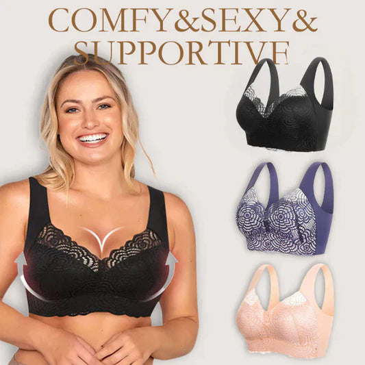 🌿【SECOND SKIN】CLOUD LIFT BRA SET | 3-PACK Sømløs og trådfri | Sklisikre grep og pustende🌸