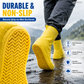 👟 Vanntette skovertrekk – forsterket, slitesterk såle, sklisikkert mønster. Tøyelig passform, foldbare – perfekt til regn og utendørs! ☔💪