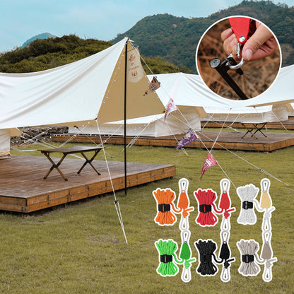 🪢Bærbart justerbart campingtau🌳