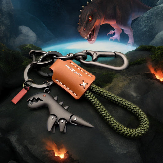 Aluminiumslegering dinosaur-amulett kombinert med et håndvevd armbånd-🔥Andre vare med 50 % rabatt