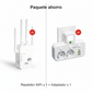 🎁 Siste dag med 50 % rabatt! 🔥 WiFi-forsterker 2026, 1200 Mbps dual-band (5 GHz/2,4 GHz), signalforsterker, dekker 930 m² og 50 enheter, repeater med Ethernet-port.