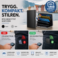 🛡️ RFID-kredittkortholder i rustfritt stål – blokkerer uautorisert skanning, 6 kortrom, kompakt og lett. Perfekt til reiser og hverdagsbruk! ✈️💳