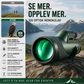 🔭 10x militærkikkert – BAK4, vanntett, lett (249g). Perfekt til jakt, fugletitting og fotografering! 📸✨