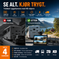 🚛 Trådløst dashcamsystem – 1080P, delt skjerm, 140° synsfelt. Perfekt for lastebiler og bobiler! 📡✨