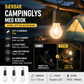 🏕️ Campinglykt i retro-stil – trådløs, oppladbar med Type-C, lyser opp telt og hage. Koselig vintage-design – ideell til friluftsliv og hygge! ✨🔋