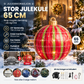🎄 Oppblåsbare julekuler i XL – gjenbrukbare, UV-bestandige, enkel lagring. Lag et stort høytidsuttrykk ute! ✨🎅