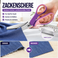 ✂️ Sikksakksaks i rustfritt stål – taggete blader, ergonomisk grep. Perfekt til søm, quilting og scrapping! 🧵✨