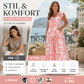 🌸 Kvinners vidbent jumpsuit med rysjedetaljer – lett og luftig polyester, geometriske mønstre, løs passform. Perfekt til sommerdager og bevegelsesfrihet! ✨🌞