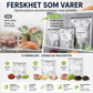 🥡 Gjenbrukbare folieposer – lufttett, lukkebeskyttende, holder maten fersk lenger! 🛡️✨
