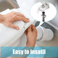 🚽 Festesett for toalettsete – rustfritt stål, låsemuttere, universell passform. Stopper glidning – enkel montering! ✨🔧