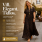 🐆 Lang leopardkjole med V-hals – høy midje fremhever figuren, flytende maxi-skjørt. Pustende ermer, tidløst mønster – perfekt til hverdags og fest! ✨👗