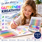 🖊️ Glittergelpenner – 8/12/18 farger, biologisk nedbrytbart glitter, giftfritt blekk. Perfekt til fargelegging og kort! ✨🎨