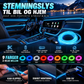 ✨ Fleksibel LED-lyslist for bil – 9 farger, USB 5V, 1–3 meter. Skap en personlig atmosfære i interiøret! 🚗🌈