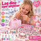 🌈 Charmesmykke-sett for barn – allergivennlig, enkelt å tre, perfekt bursdagsgave. Slipp fantasien løs! 💪💖