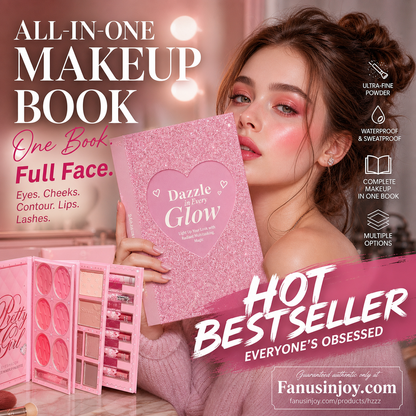 🎉✨️Fantastisk 50 % rabatt!💄Anbefalt av sminkeartister!👱🏻‍♀️Én palett dekker alle sminkelookene dine for hele ansiktet! Alt-i-ett-sminkepalett-bok-sett