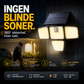 🌞 Ultralyst solcellelampe – fire justerbare LED-paneler dekker hele hagen. Bevegelsessensor, vanntett og lader på sol – trygghet døgnet rundt! 🛡️✨