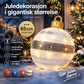 🎄 Oppblåsbare julekuler i XL – gjenbrukbare, UV-bestandige, enkel lagring. Lag et stort høytidsuttrykk ute! ✨🎅