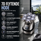 🪒 Hodebarberer med 7 flytende blader – IPX6, LCD, 5 utskiftbare blader. Våt- og tørrbarbering! 🔋✨