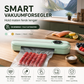 🥫 Automatisk vakuumforsegler – 45–60Kpa, 20 sek, tørr/våt mat. Forlenger holdbarheten – kompakt og enkel! 🔒✨